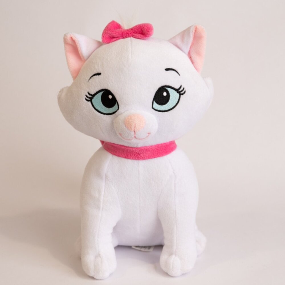 Disney Aristocats Marie Sitting Kitten Cat 10.5" Plush White Stuffed Animal